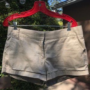 J. Crew Khaki Chino Broken-In Shorts  Size 8